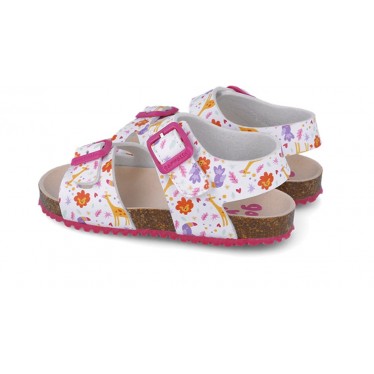 Sandalias para chica Garvalin 252465 Bios Estampado BLANCO_B050