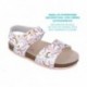 Sandalia para chica Garvalin 252466 Bios Estampada BLANCO_B050