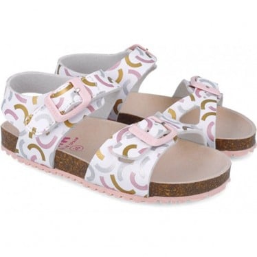 Sandalia para chica Garvalin 252466 Bios Estampada BLANCO_B050