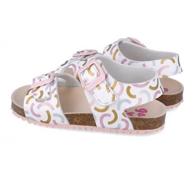 Sandalia para chica Garvalin 252466 Bios Estampada BLANCO_B050
