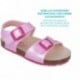 Sandalia para chica Garvalin 252467 Bios Metalizado ROSA_C032
