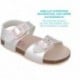 Sandalia para chica Garvalin 252467 Bios Metalizado PLATA_B198