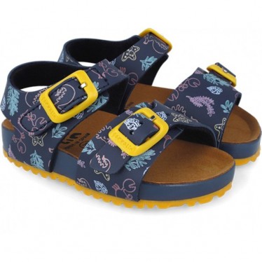 Sandalias para chico Garvalin 252470 Estampado Boy AZUL_MARINO_A089