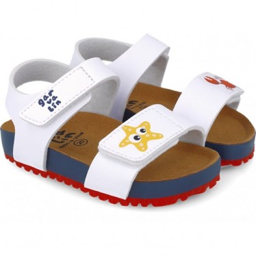 Sandalia para chico Garvalin 252471 Twin Cangrejo y estrella BLANCO_B050