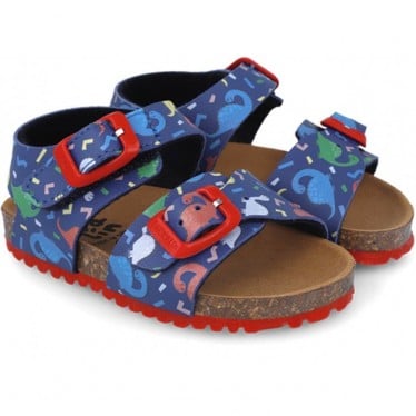 Sandalias para chico Garvalin 252472 Bios Estampado AZUL_A008