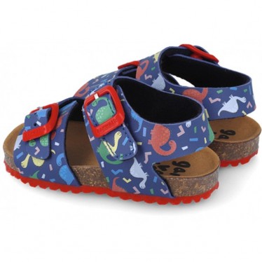 Sandalias para chico Garvalin 252472 Bios Estampado AZUL_A008