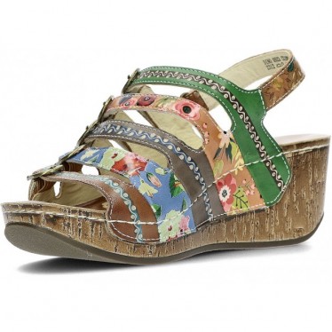 SANDALIAS DE LAURA VITA DINO0523 MARRON