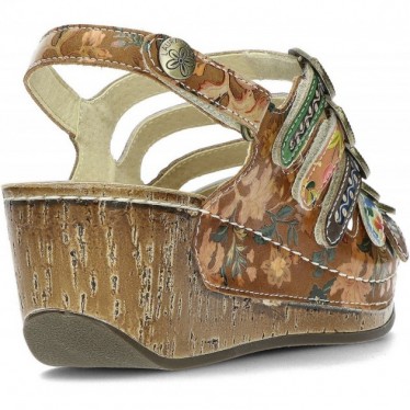SANDALIAS DE LAURA VITA DINO0523 MARRON