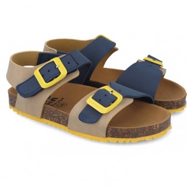 Sandalias para chico Garvalin 252474 Bios Basic BEIGE_AZUL_B827