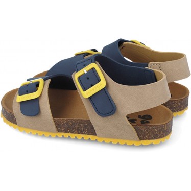 Sandalias para chico Garvalin 252474 Bios Basic BEIGE_AZUL_B827
