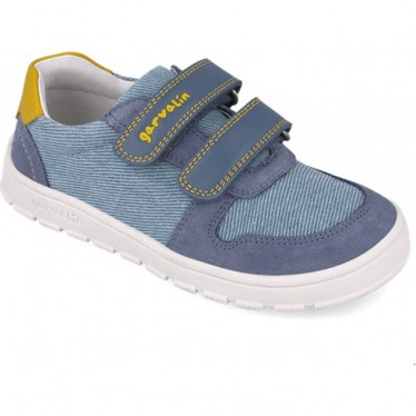 Deportivas respetuosas para chico Garvalin 252501 Barefoot PETROL_A556