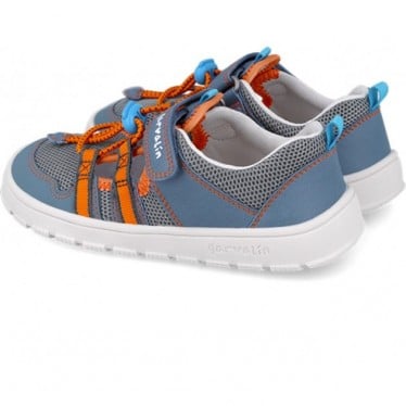 Sandalias respetuosas para chico Garvalin 252505 Soft GRIS_INDIGO_B824