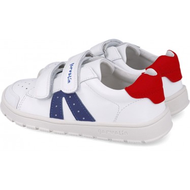 Deportivas respetuosas para chico Garvalin 252507 Soft Picados BLANCO_AZUL_A057