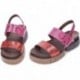 Sandalia de piel ART Madeira 1881 FUXIA_TEJA