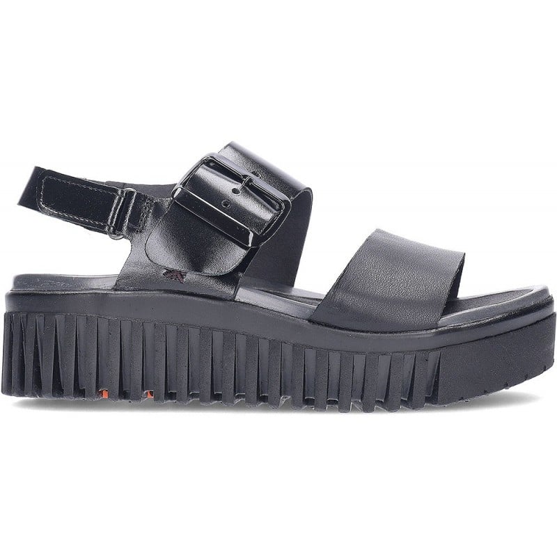 Sandalia con plataforma ART Brighton 1578 BLACK
