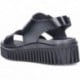 Sandalia con plataforma ART Brighton 1578 BLACK