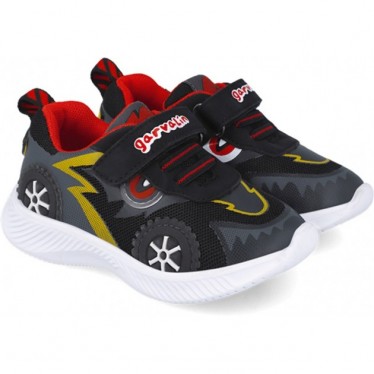 Deportivas con luz para chico Garvalin 252800 Running NEGRO_A054