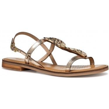 Sandalias para mujer GEOX Maddalusiac D55YMF GOLD