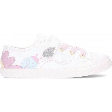 Deportivas para chica GEOX Gisli J554NC WHITE_PNIK