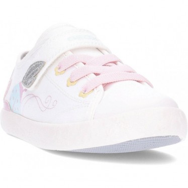 Deportivas para chica GEOX Gisli J554NC WHITE_PNIK