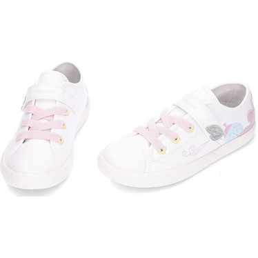 Deportivas para chica GEOX Gisli J554NC WHITE_PNIK