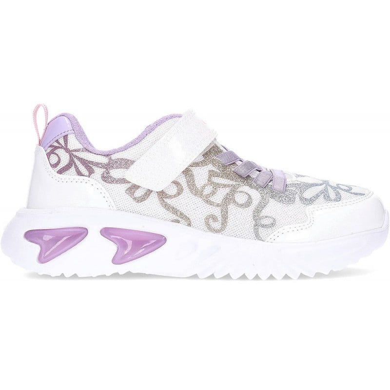 Sneakers con luz GEOX Assister J55E9A WHITE_MULTICOLOR