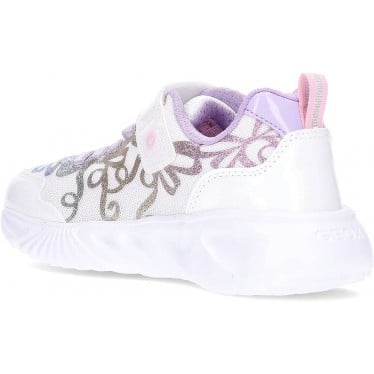 Sneakers con luz GEOX Assister J55E9A WHITE_MULTICOLOR