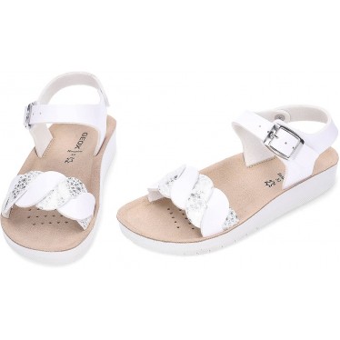 Sandalias para niña GEOX Costarei J55EAE WHITE
