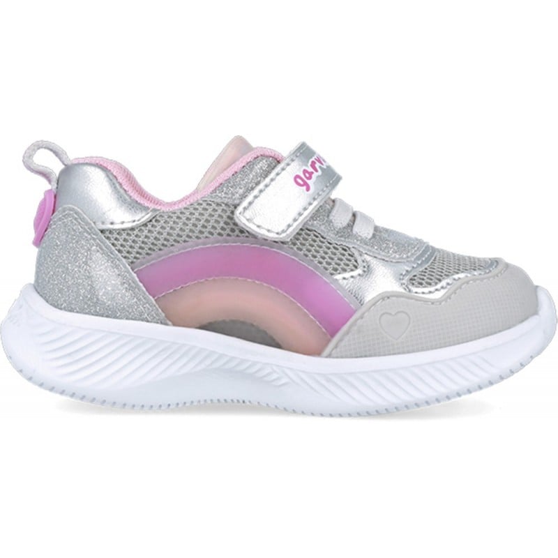 Deportivas para chica Garvalín 252801 Luces PLATA_B198