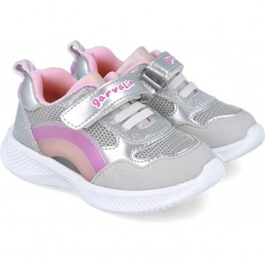 Deportivas para chica Garvalín 252801 Luces PLATA_B198
