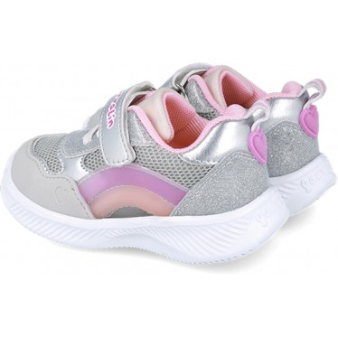 Deportivas para chica Garvalín 252801 Luces PLATA_B198