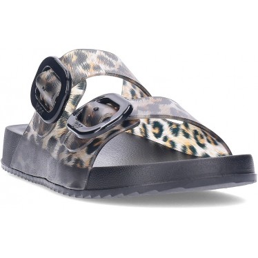 Sandalia de mujer IGOR Habana Brillo Leo S10336 NEGRO
