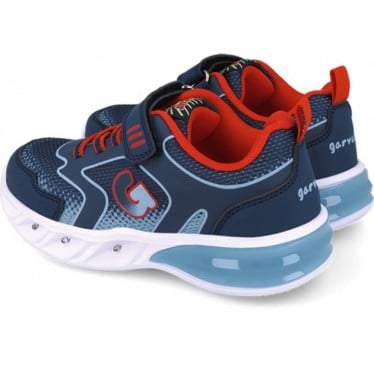 Deportivas con luz para chico Garvalin 252828 Halo luces AZUL_MARINO_A089
