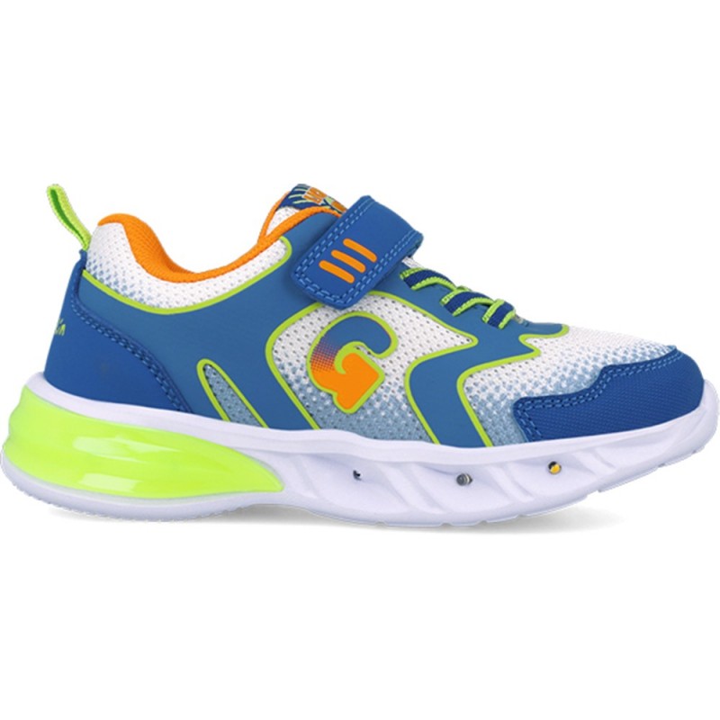 Deportivas con luz para chico Garvalin 252828 Halo luces BLANCO_ROYAL_B825