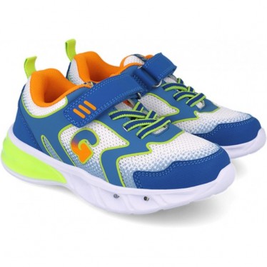 Deportivas con luz para chico Garvalin 252828 Halo luces BLANCO_ROYAL_B825