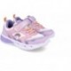 Deportiva con luz para chica Garvalin 252828 Halo BLANCO_LILA_D661
