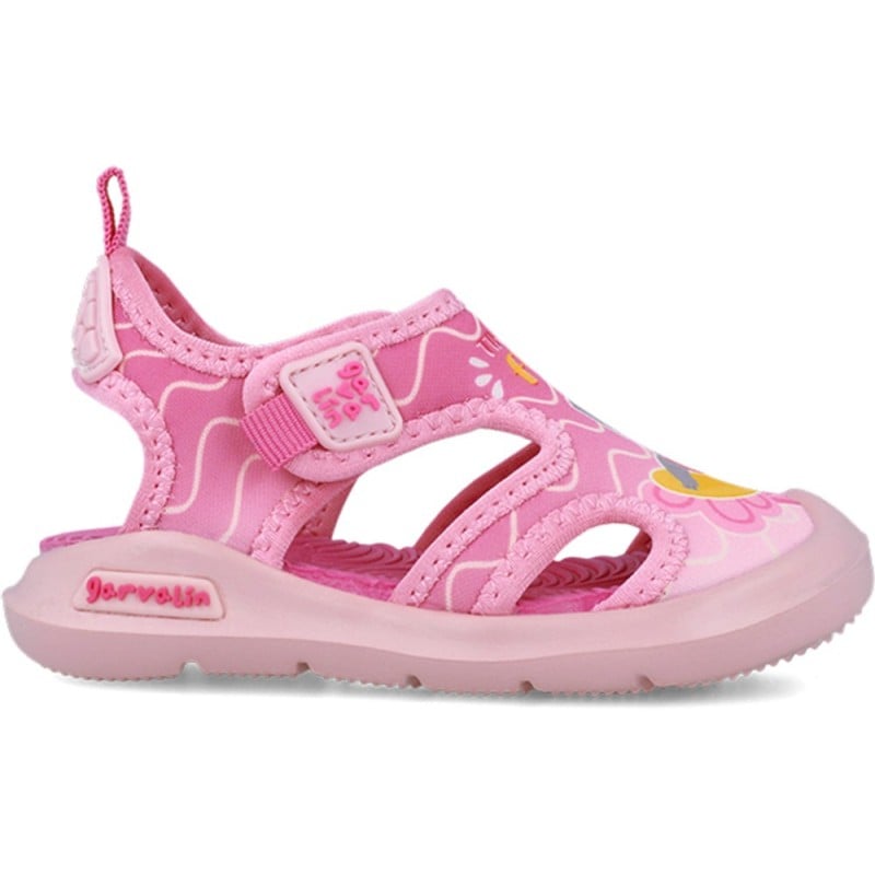 Sandalias de playa para chica Garvalin 252846 Wave print ROSA_B032