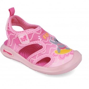 Sandalias de playa para chica Garvalin 252846 Wave print ROSA_B032