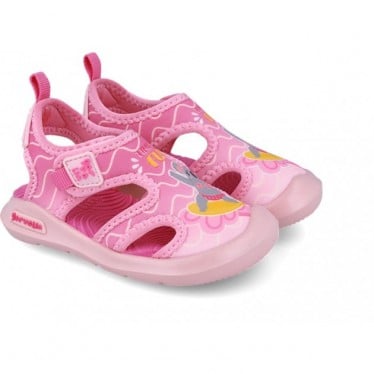 Sandalias de playa para chica Garvalin 252846 Wave print ROSA_B032