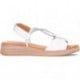 Sandalia PAULA URBAN Sunset 30-718 BLANCO_PLATA