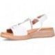 Sandalia PAULA URBAN Sunset 30-718 BLANCO_PLATA