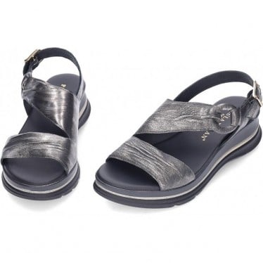 Sandalia de mujer PAULA URBAN Picasso 24728 NEGRO