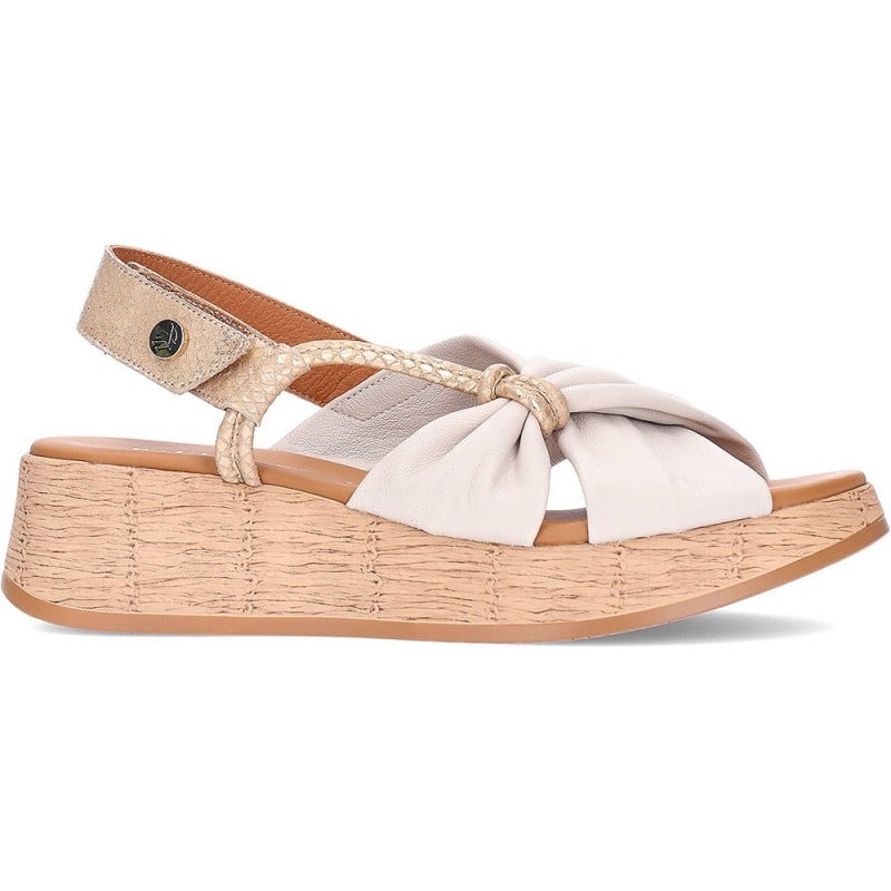 Sandalia de mujer PAULA URBAN 33-416 OFF_PLATINO