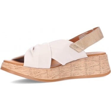 Sandalia de mujer PAULA URBAN 33-416 OFF_PLATINO