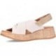 Sandalia de mujer PAULA URBAN 33-416 OFF_PLATINO