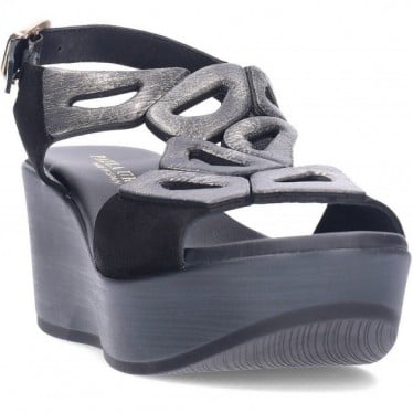 Sandalia para mujer PAULA URBAN 31-786 NEGRO