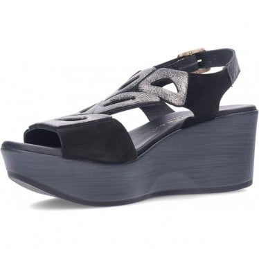 Sandalia para mujer PAULA URBAN 31-786 NEGRO