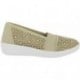 Mocasines para mujer Doctor Cutillas 38474 Troquelado Flores PLATINO