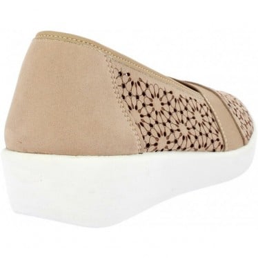 Mocasines para mujer Doctor Cutillas 38474 Troquelado Flores NUDE