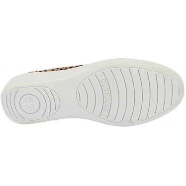 Mocasines para mujer Doctor Cutillas 38474 Troquelado Flores NUDE